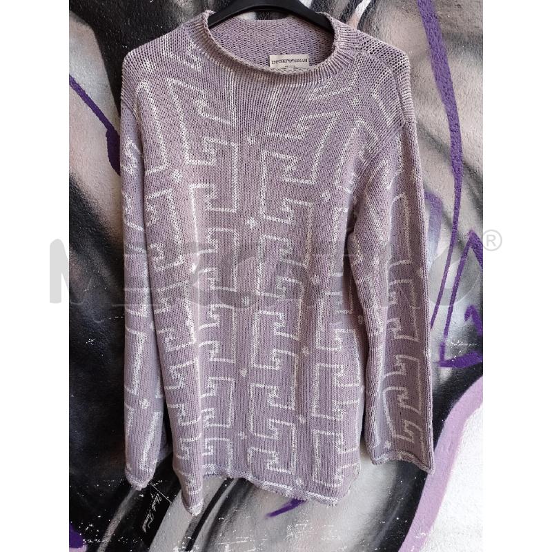 MAGLIONE UOMO EMPORIO ARMANI LILLA | Mercatino dell'Usato Milano centrale 1