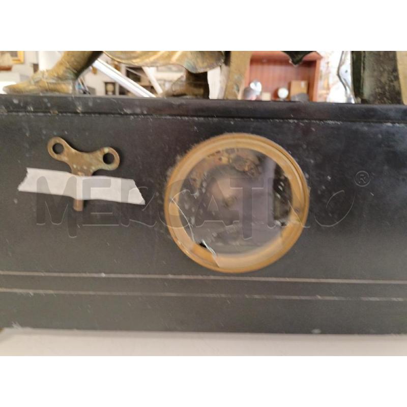 OROLOGIO MARMO NERO SCRITTORE BRONZO | Mercatino dell'Usato Milano centrale 4