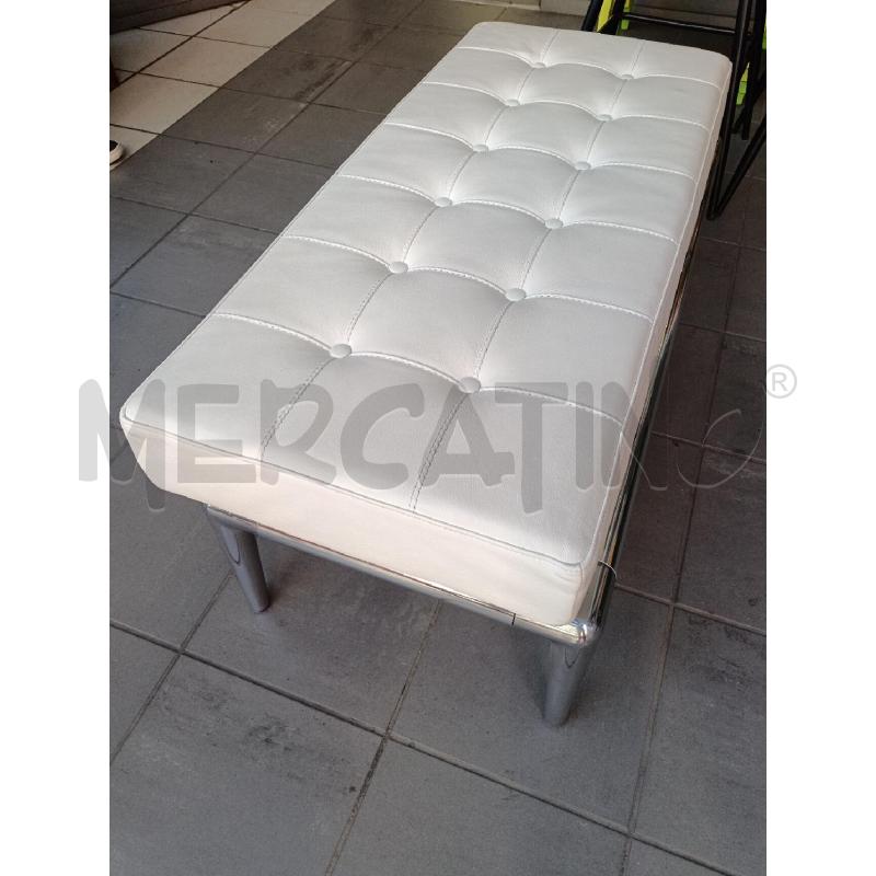 PANCHETTA CASSINA BIANCA PELLE  | Mercatino dell'Usato Milano centrale 3
