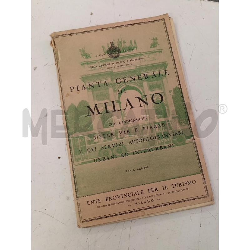 PIANTA GENERALE DI MILANO  | Mercatino dell'Usato Milano centrale 1