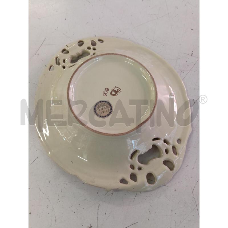 PIATTO CERAMICA DECORI VIOLA  | Mercatino dell'Usato Milano centrale 2