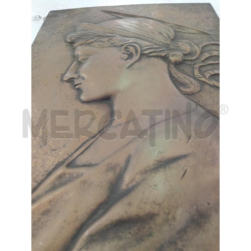 PLACCA BRONZO BASSORILIEVO SANTA CATERINA | Mercatino dell'Usato Milano centrale 2
