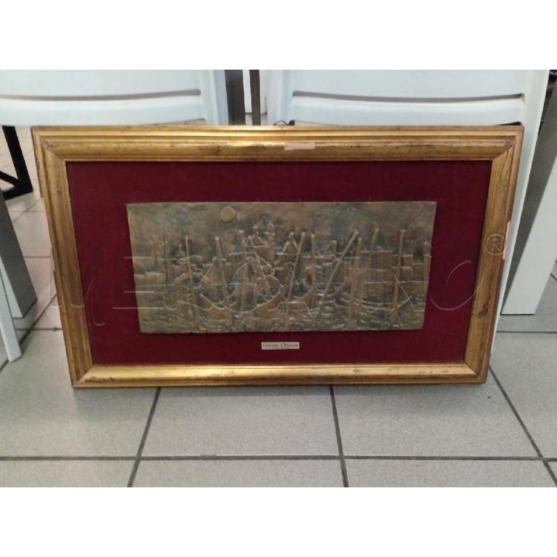 PLACCA IN BRONZO OTTAVIANI VENEZIA | Mercatino dell'Usato Milano centrale 1