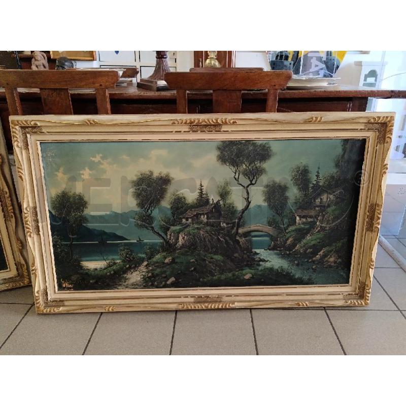 QUADRO PAESAGGIO CON CASA | Mercatino dell'Usato Milano centrale 1