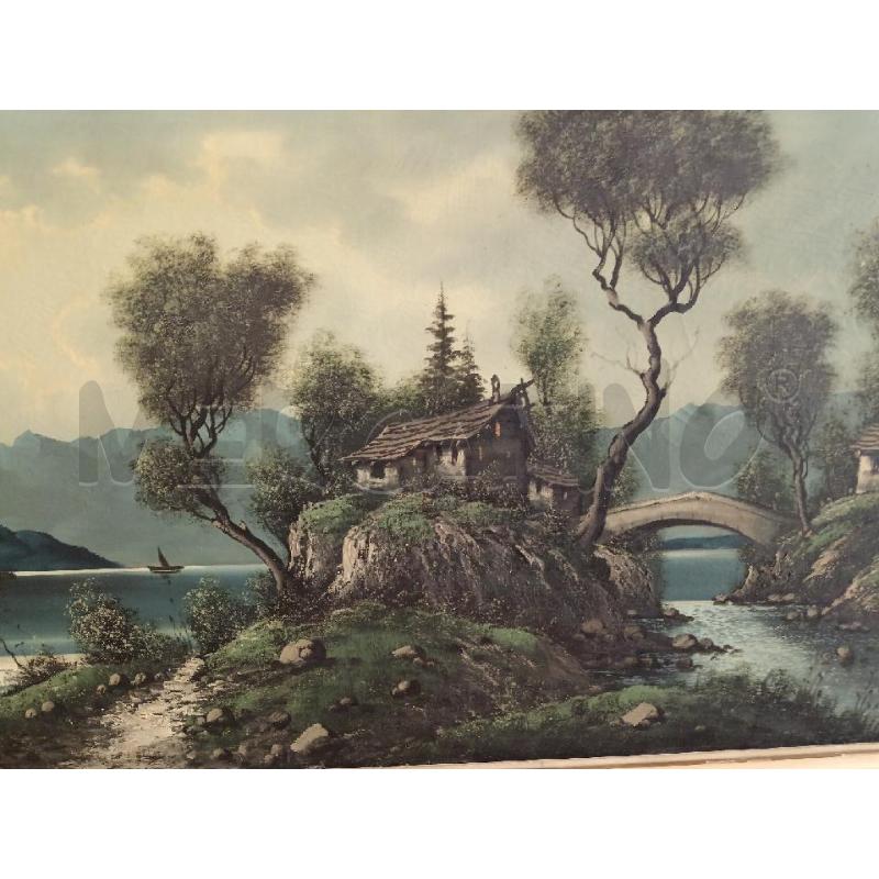 QUADRO PAESAGGIO CON CASA | Mercatino dell'Usato Milano centrale 3