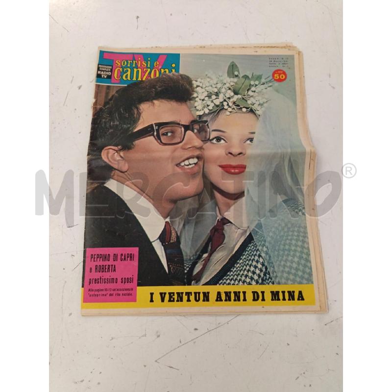RIVISTA VECCHIA TV SORRISI E CANZONI 1961 | Mercatino dell'Usato Milano centrale 1