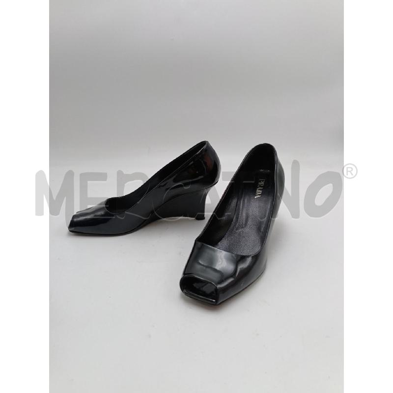 SCARPE DONNA PRADA ZEPPA NERA | Mercatino dell'Usato Milano centrale 1