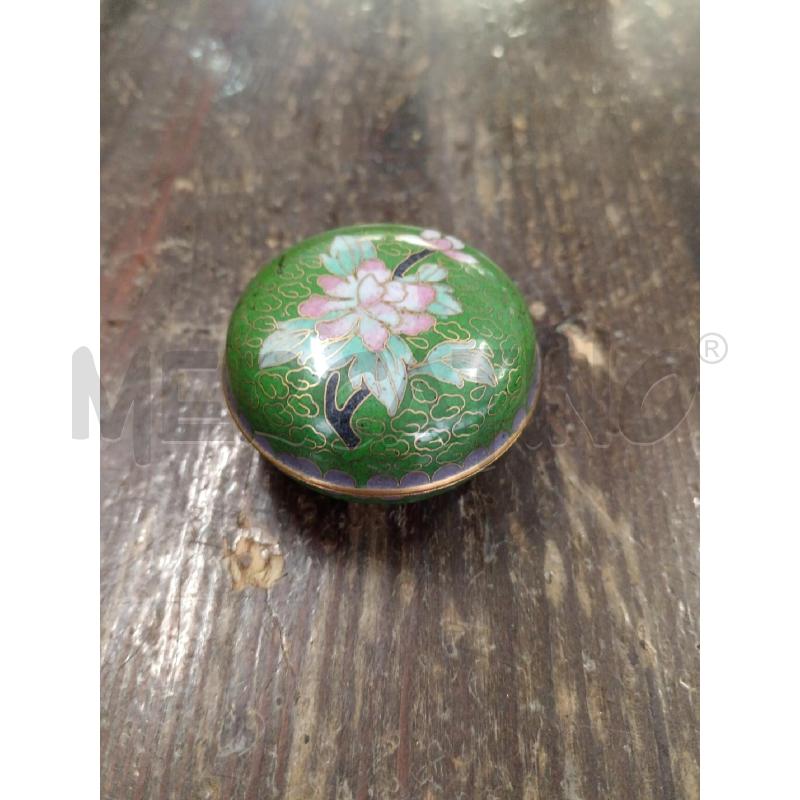 SCATOLA CLOISONNE VERDE  | Mercatino dell'Usato Milano centrale 1
