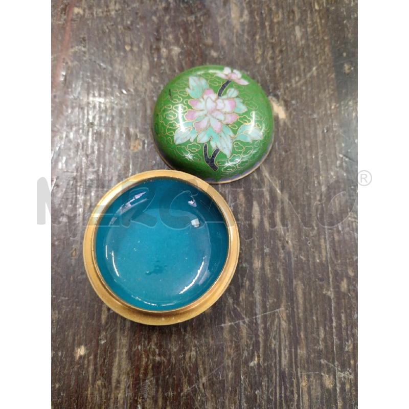SCATOLA CLOISONNE VERDE  | Mercatino dell'Usato Milano centrale 2
