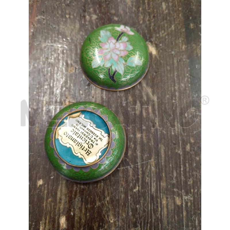 SCATOLA CLOISONNE VERDE  | Mercatino dell'Usato Milano centrale 3