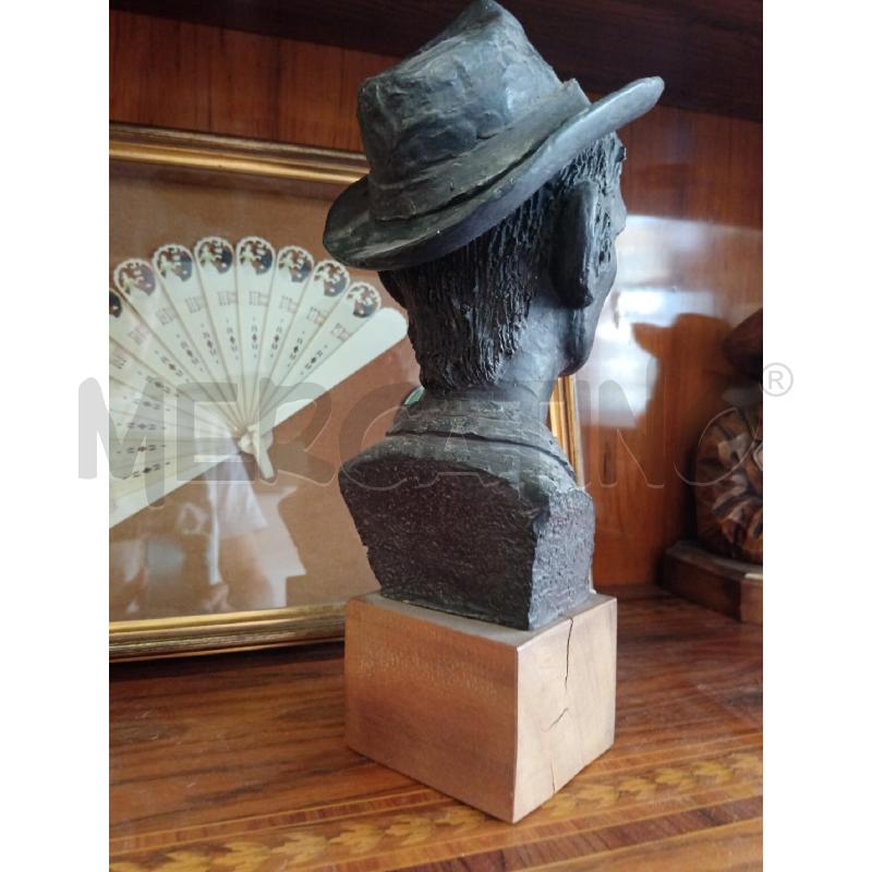 SCULTURA GESSO VISO UOMO AUTORE DUMA  | Mercatino dell'Usato Milano centrale 2