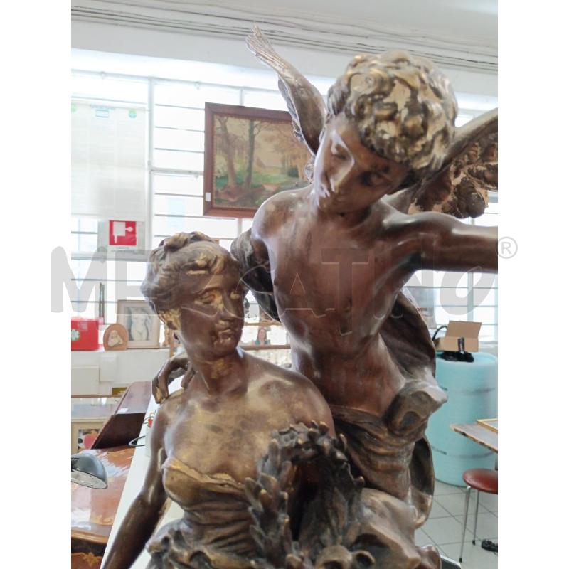 SCULTURA MATHURIN MOREAU IL GENIO E LA SCIENZA | Mercatino dell'Usato Milano centrale 2