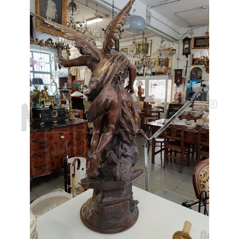 SCULTURA MATHURIN MOREAU IL GENIO E LA SCIENZA | Mercatino dell'Usato Milano centrale 4