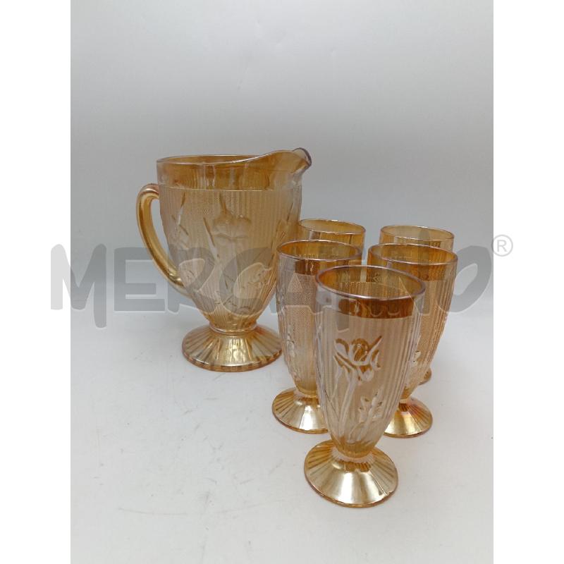 SERVIZIO CARNIVAL GLASS JEANETTE MARIGOLD IRIS | Mercatino dell'Usato Milano centrale 1