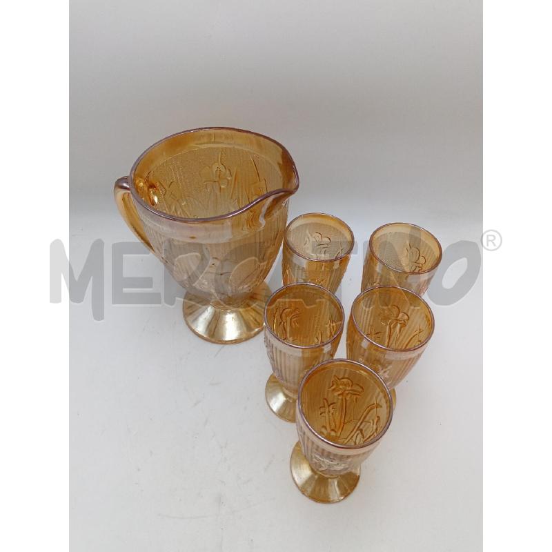 SERVIZIO CARNIVAL GLASS JEANETTE MARIGOLD IRIS | Mercatino dell'Usato Milano centrale 2