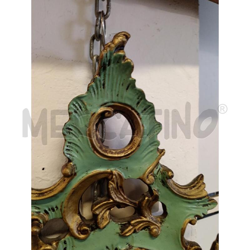 SPECCHIO CORNICE INTAGLI VERDI  | Mercatino dell'Usato Milano centrale 2