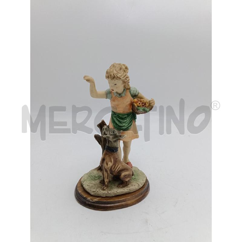 STATUA BIMBA CON CANE | Mercatino dell'Usato Milano centrale 1