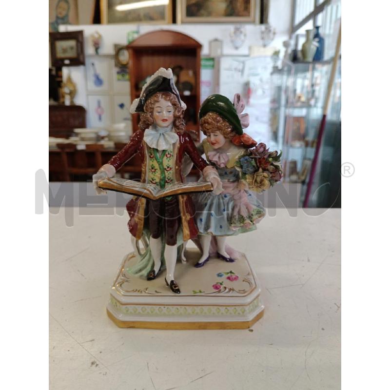STATUA CAPODIMONTE DAMA E CAVALIERE | Mercatino dell'Usato Milano centrale 1