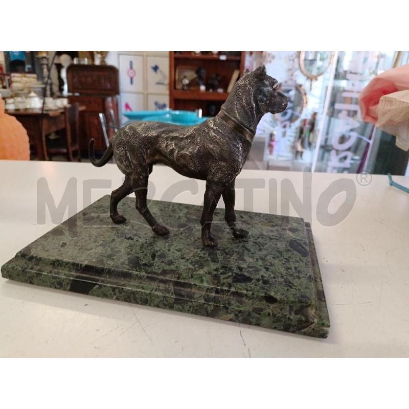 STATUA MASTINO BASE MARMO VERDE  | Mercatino dell'Usato Milano centrale 2