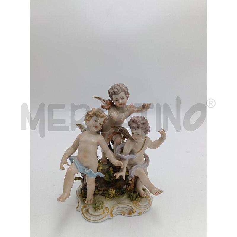 STATUA TRITTICO PUTTI MUSICI  | Mercatino dell'Usato Milano centrale 1