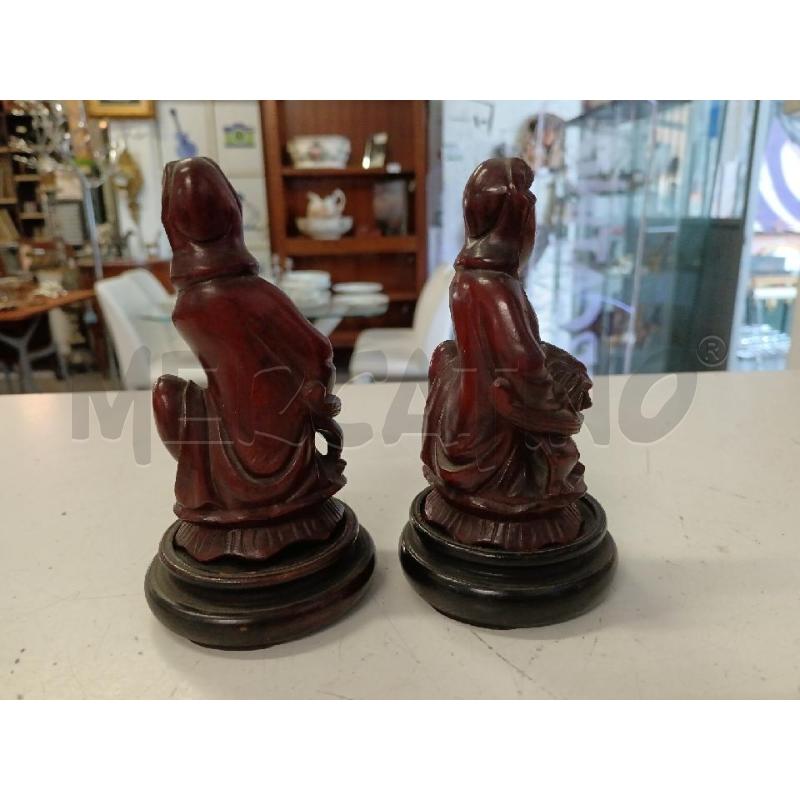STATUINA LEGNO ORIENTALE | Mercatino dell'Usato Milano centrale 2