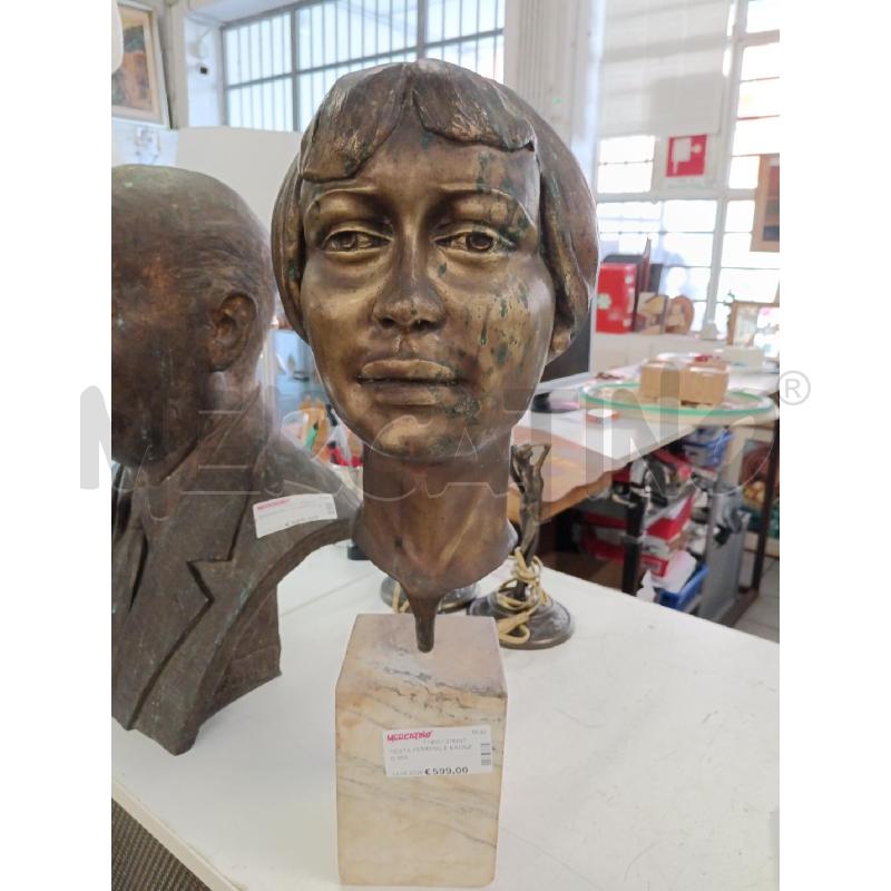 TESTA FEMMINILE BRONZO 900  | Mercatino dell'Usato Milano centrale 1