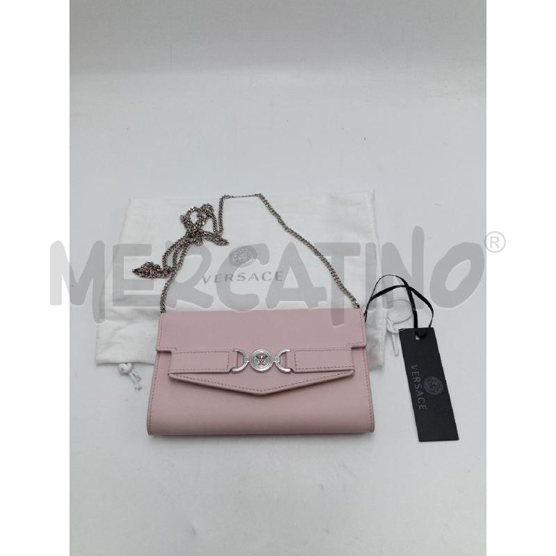 TRACOLLA VERSACE PELLE ROSA PASTELLO | Mercatino dell'Usato Milano centrale 1