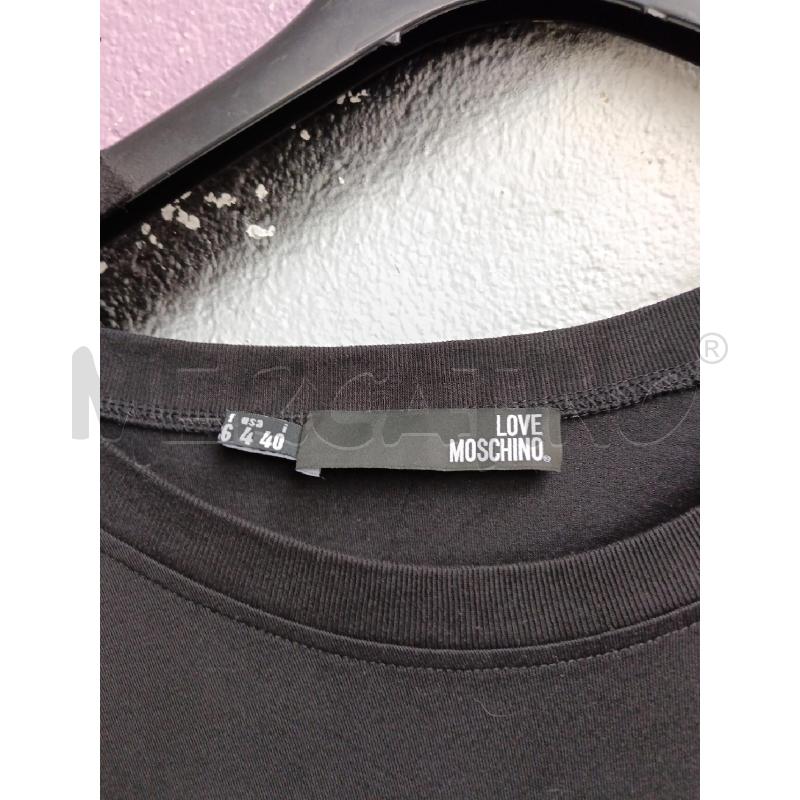 T SHIRT DONNA LOVE  MOSCHINO  | Mercatino dell'Usato Milano centrale 2