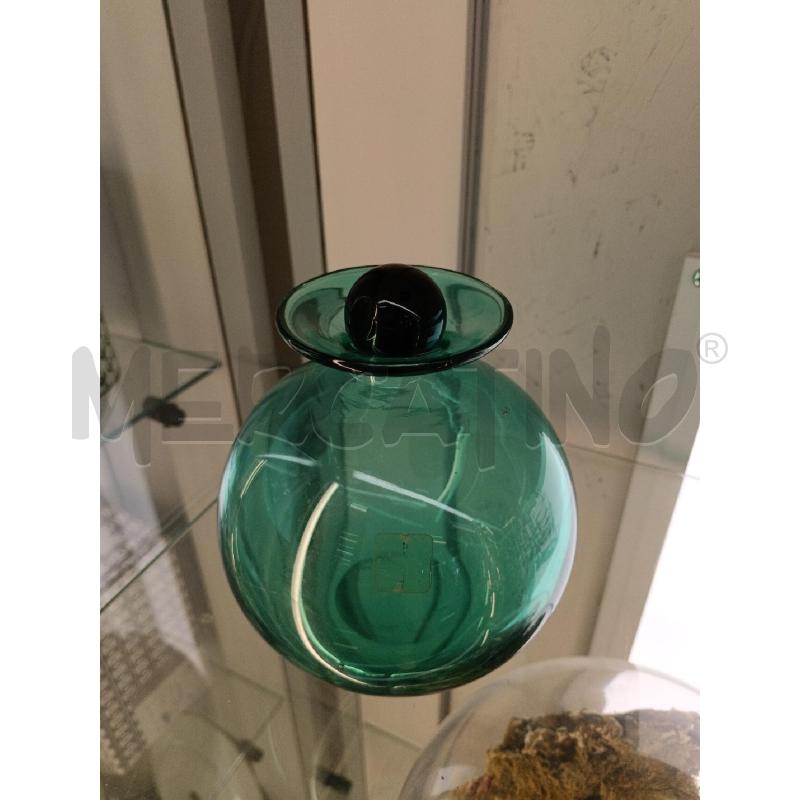 VASO MARCELLO FURLAN VETRO VERDE  | Mercatino dell'Usato Milano centrale 2