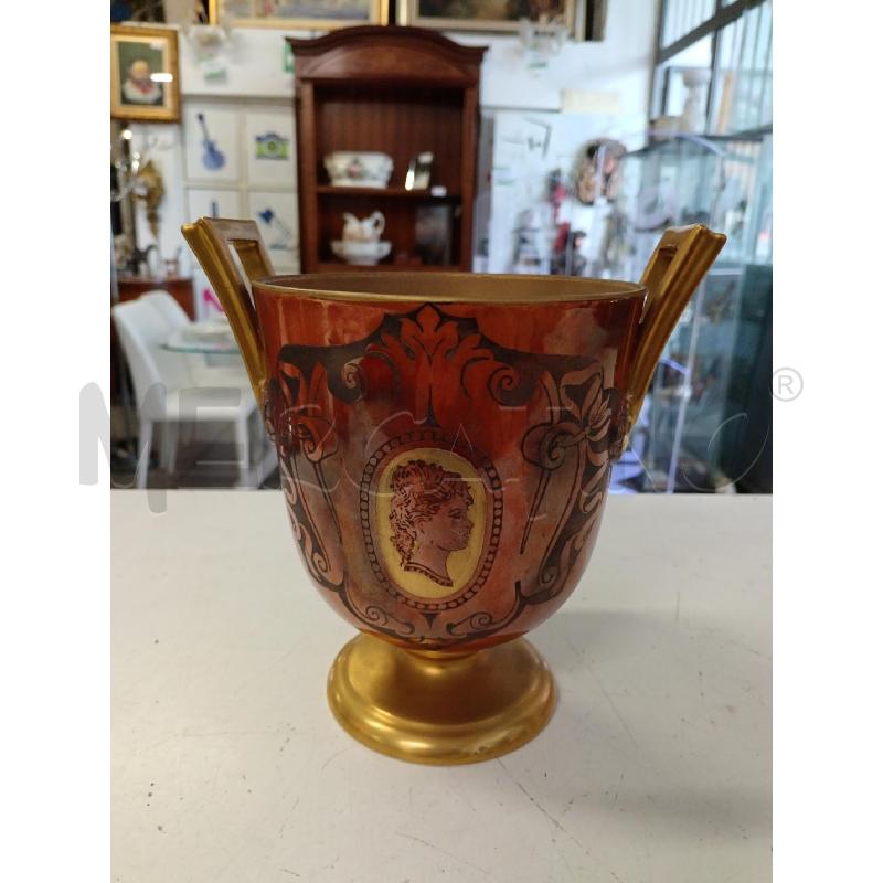 VASO PORCELLANA DORATA PINZI | Mercatino dell'Usato Milano centrale 1
