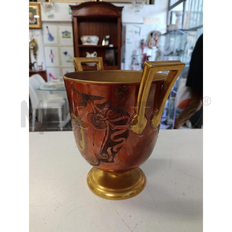 VASO PORCELLANA DORATA PINZI | Mercatino dell'Usato Milano centrale 2