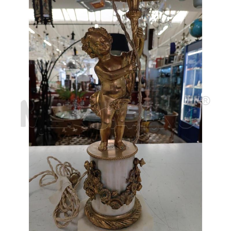 VECCHIA LAMPADA PUTTO BRONZO | Mercatino dell'Usato Milano centrale 2
