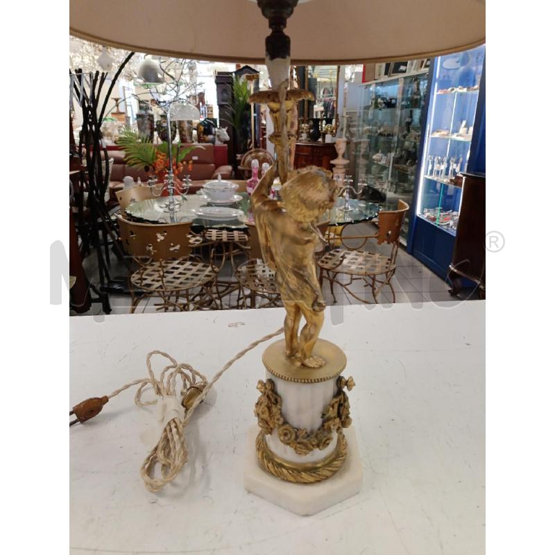 VECCHIA LAMPADA PUTTO BRONZO | Mercatino dell'Usato Milano centrale 3
