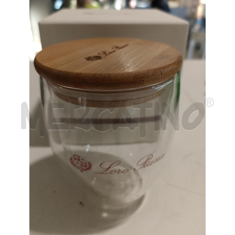 LORO PIANA GLASS WOOD COFFEE MUGS 2023/2024 | Mercatino dell'Usato Milano certosa 1