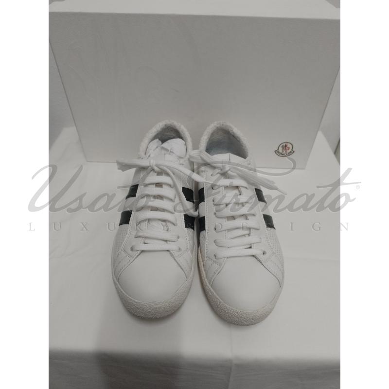 MONCLER SNEAKERS D BIANCHE BANDE NERE  | Mercatino dell'Usato Milano 1