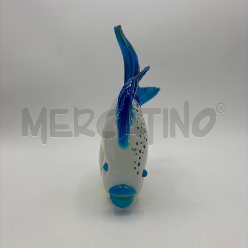 PESCE IN VETRO BIANCO BLU | Mercatino dell'Usato Bresso 2