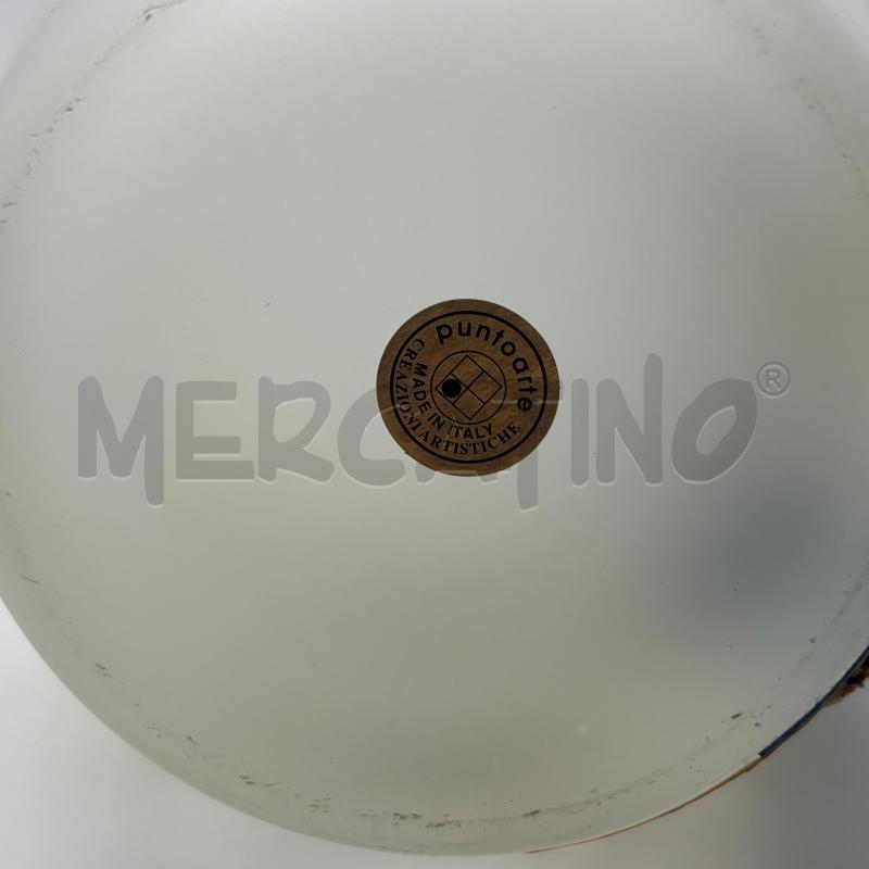 VASO VETRO DECORAZIONE BLU DECORO | Mercatino dell'Usato Bresso 4