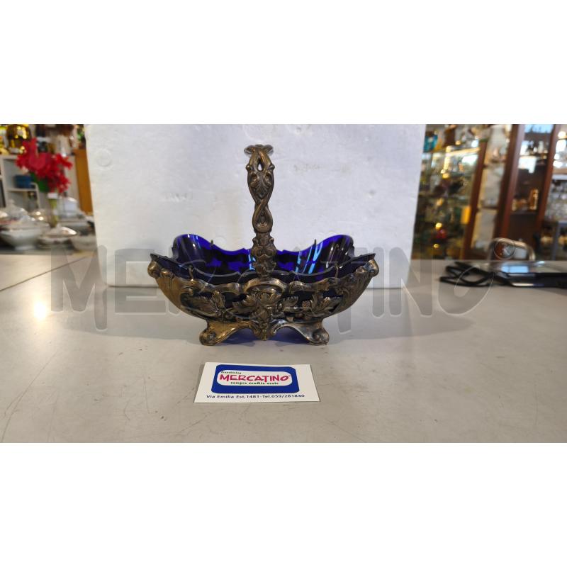 142GR - ANTICO CESTINO VETRO BLU PORTA BON BON ### MANICO PIEGHEVOLE | Mercatino dell'Usato Modena 1