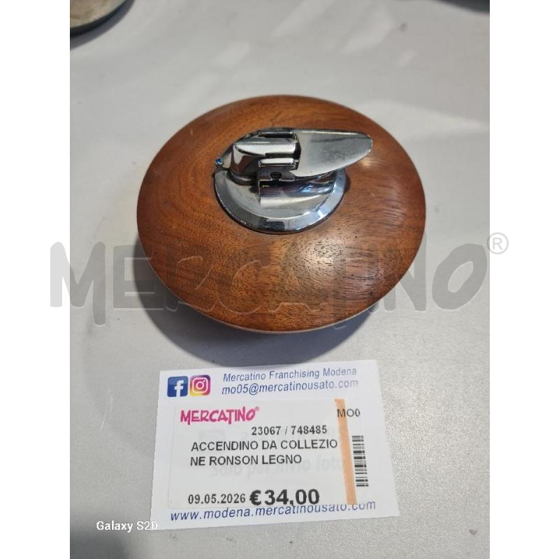 ACCENDINO DA COLLEZIONE RONSON LEGNO VENDUTO COME NON FUNZIONANTE | Mercatino dell'Usato Modena 1