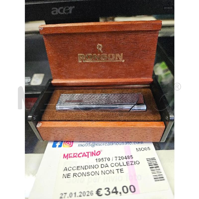 ACCENDINO DA COLLEZIONE RONSON NON TESTATO | Mercatino dell'Usato Modena 1