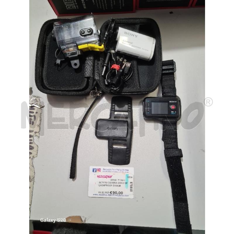 ACTION CAMERA SONY SPLASHPROOF EXMOR R CON BRACCIALETTO LM-RVR1 | Mercatino dell'Usato Modena 1