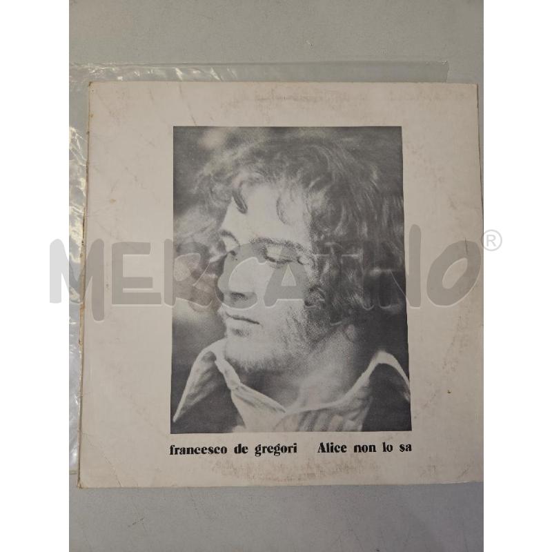 ALICE NON LO SA FRANCESCO DE GREGORI TPL1-1010 - LP | Mercatino dell'Usato Modena 1