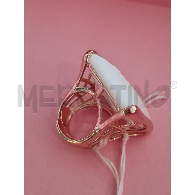 ANELLO DONNA AGATA BIANCA ROSATO | Mercatino dell'Usato Modena 2