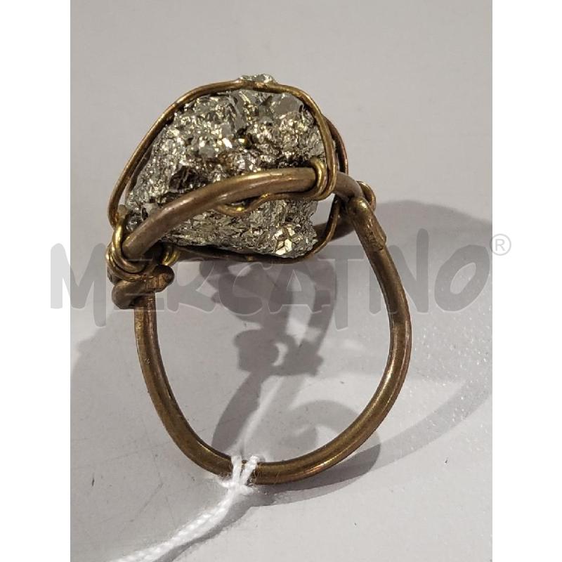 ANELLO DONNA ARTIGIANALE PIETRA PIRITE | Mercatino dell'Usato Modena 3