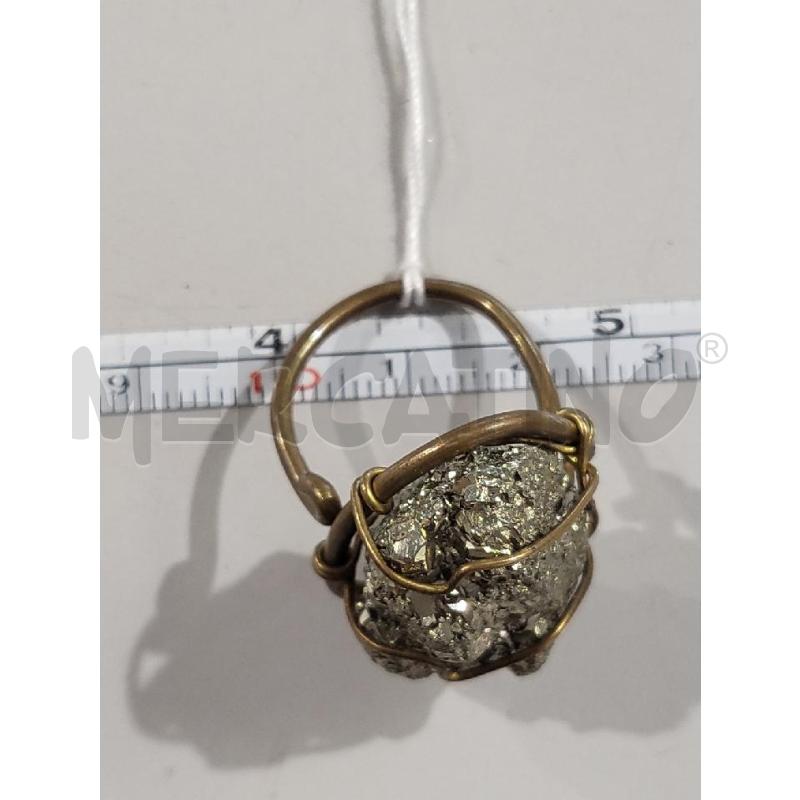 ANELLO DONNA ARTIGIANALE PIETRA PIRITE | Mercatino dell'Usato Modena 5