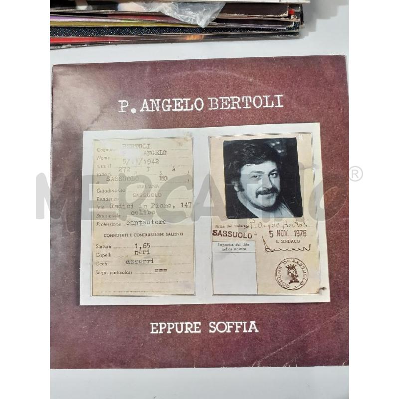 ANGELO BERTOLI EPPURE SOFFIA LP CGD 81800  | Mercatino dell'Usato Modena 1