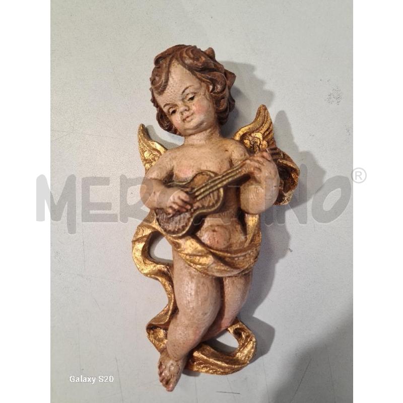 ANGIOLETTO LEGNO DIPINTO 15CM | Mercatino dell'Usato Modena 1