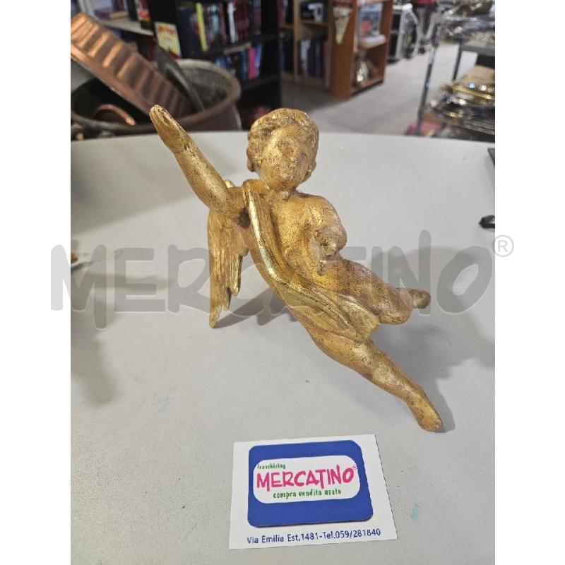 ANGIOLETTO PASTA DI LEGNO 22CM DORATURA | Mercatino dell'Usato Modena 1