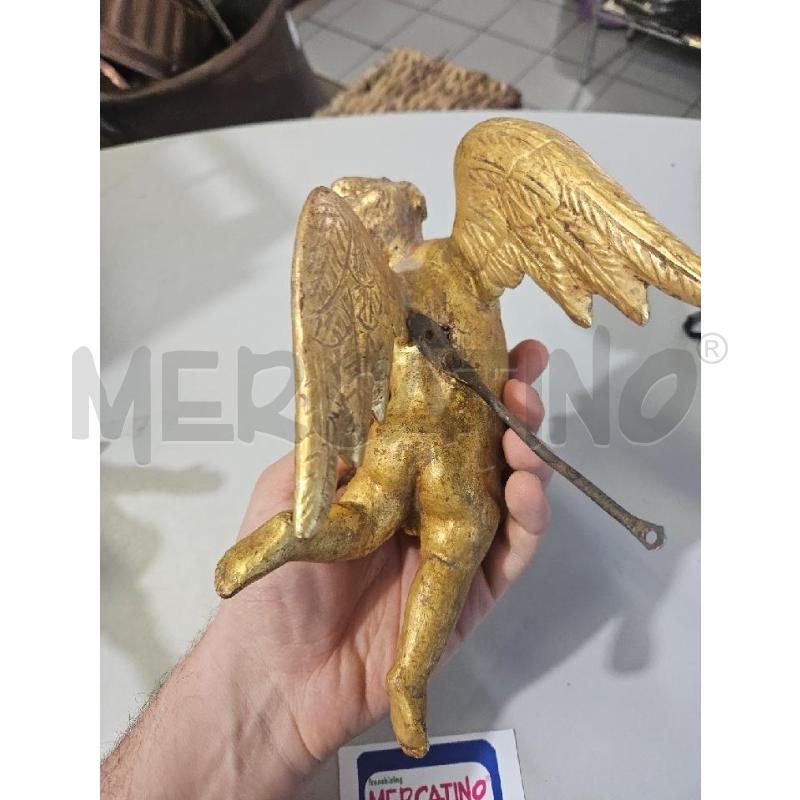 ANGIOLETTO PASTA DI LEGNO 22CM DORATURA | Mercatino dell'Usato Modena 2