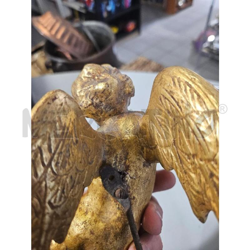 ANGIOLETTO PASTA DI LEGNO 22CM DORATURA | Mercatino dell'Usato Modena 3